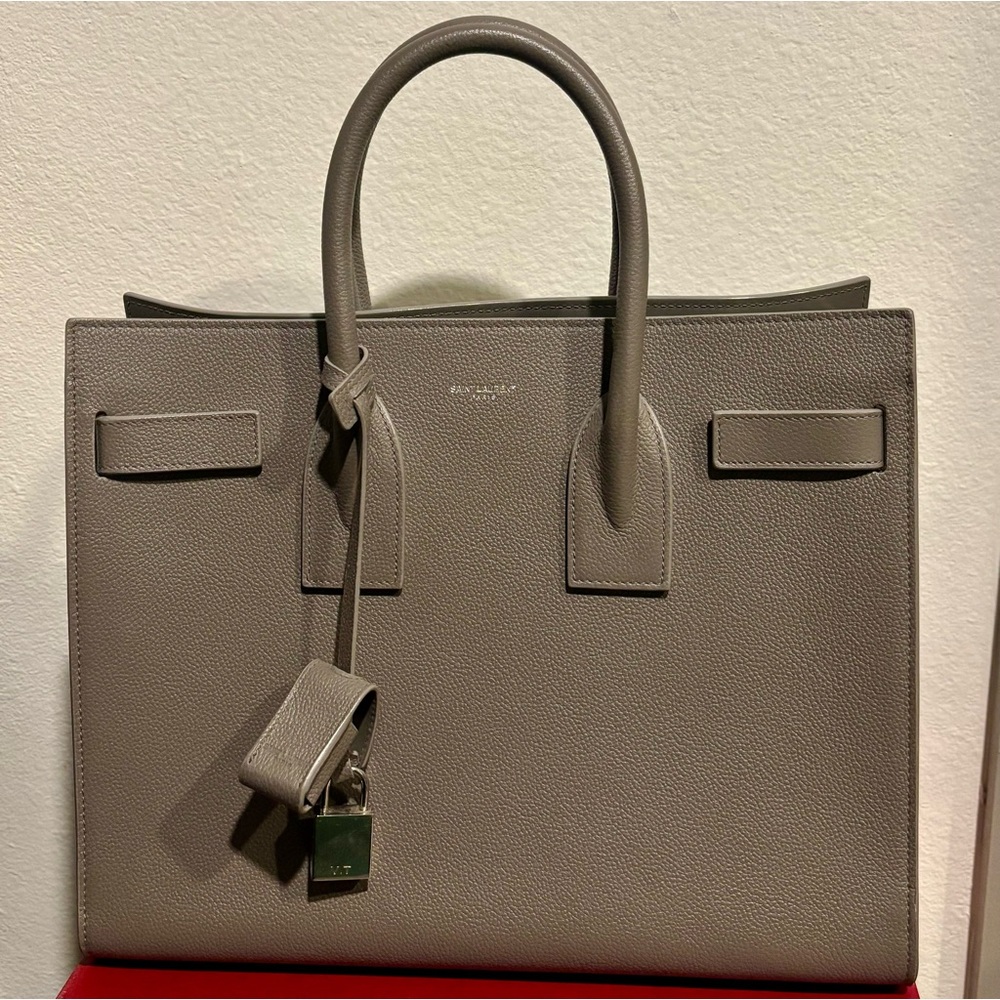 Saint Laurent sac du jour grey large - Picture 2 of 7
